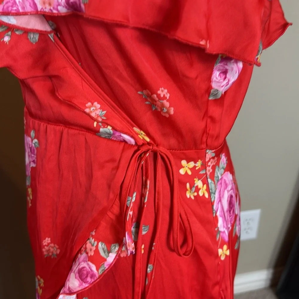 Altar'd State Red High-Low Ruffled Sundress size medium - Picture 9 of 10